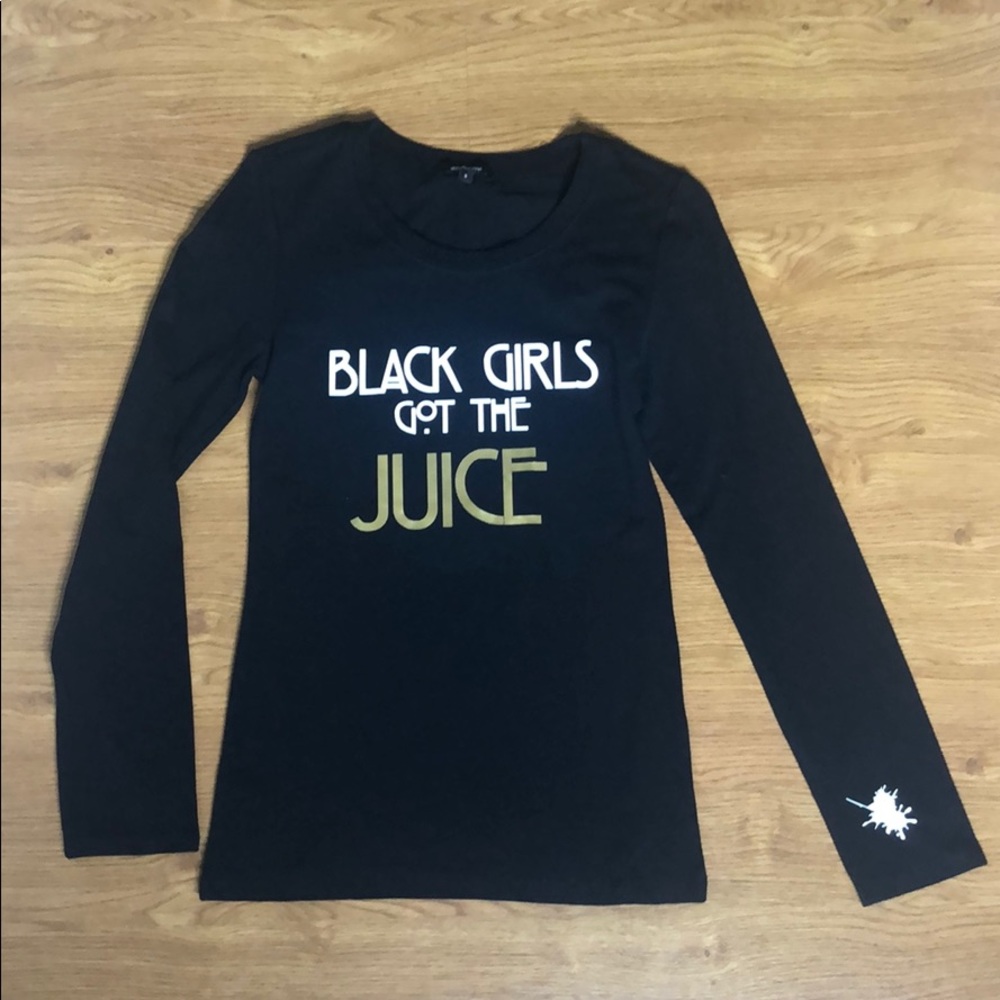 Black Long Sleeve Custom Fitted Long Sleeve Small